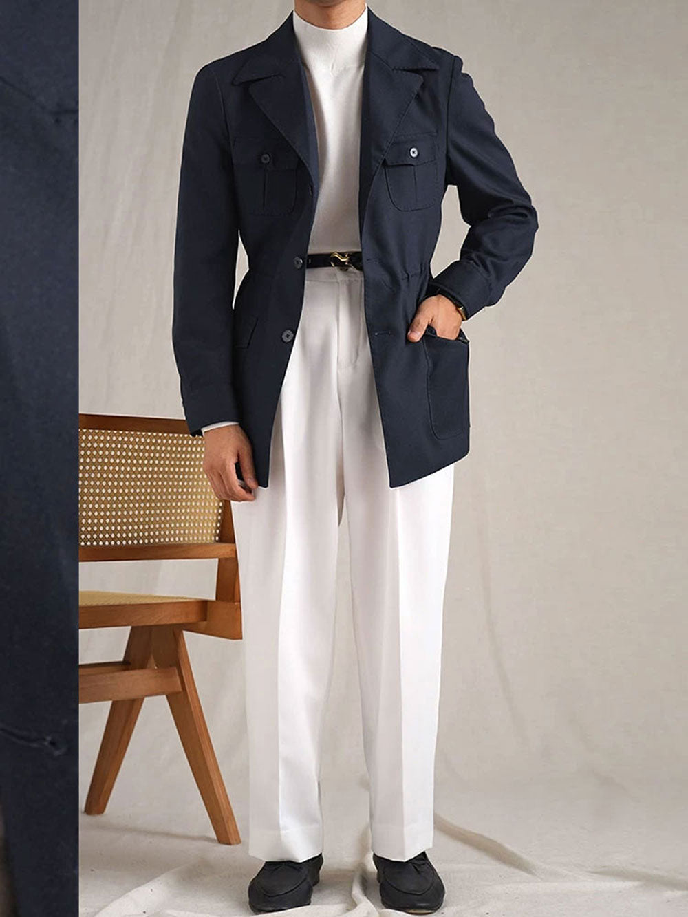 Men's Linen Breathable Hunting Jacket