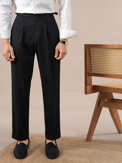 Mens Neapolitan Slim Fit Straight Leg Trousers