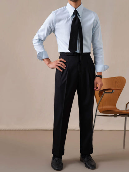 Men's Business Casual Windsor Collar Shirt