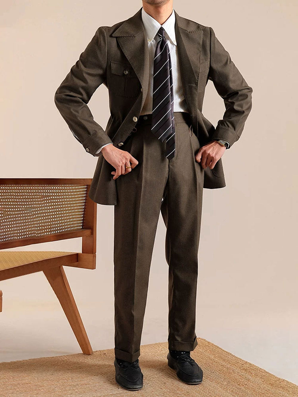 Men's Slim Fit Italian Retro Casual Jacket