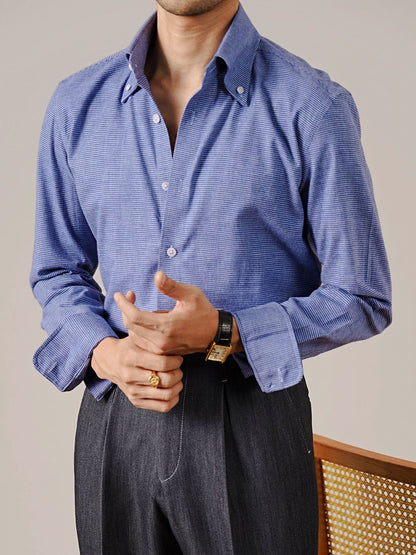 Men’s Italian-Style Point Collar Cotton Dress Shirt