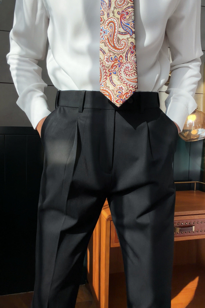 Men’s Fleece-Lined Tapered Dress Pants