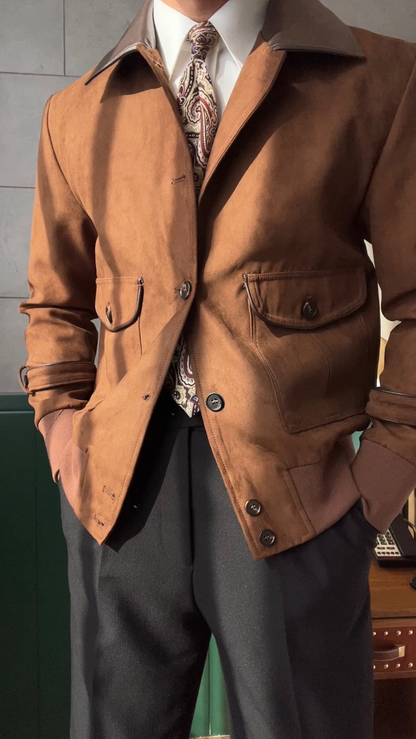 Men’s Slim Fit Retro Bomber Jacket