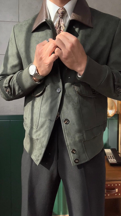 Men’s Slim Fit Retro Bomber Jacket