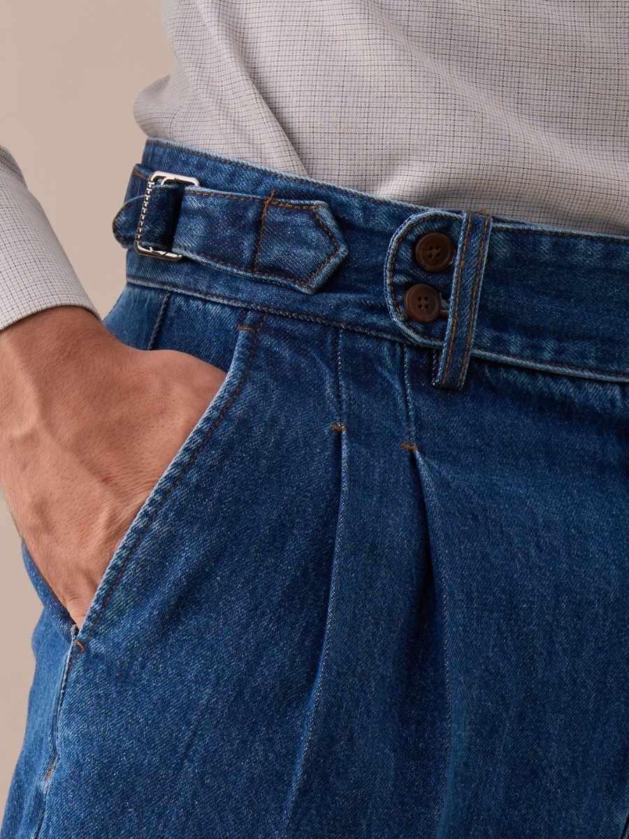 Isernia High Waisted Denim Pants