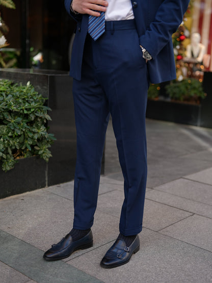 Navy Blue Italian Double Breasted Suit