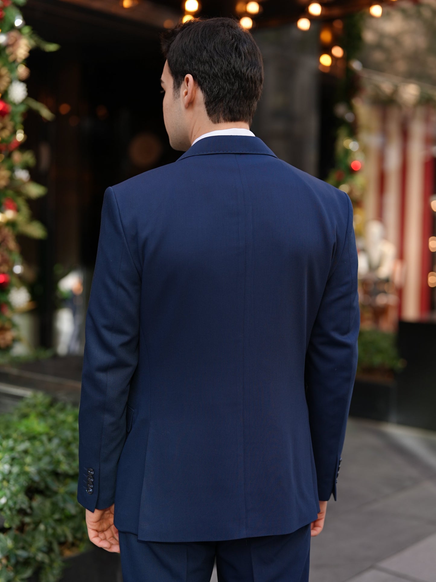 Navy Blue Italian Double Breasted Suit