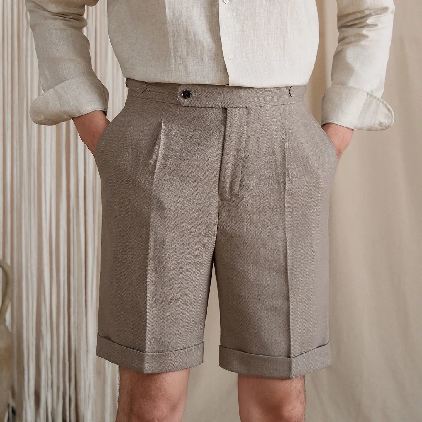 Naples Pleated High-Rise Shorts BRABION