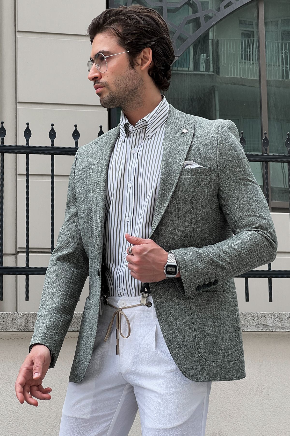 Daniel Green Slim Fit Linen Blazer: Elevate Your Style