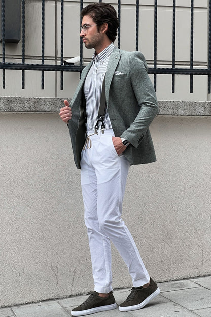 Daniel Green Slim Fit Linen Blazer: Elevate Your Style