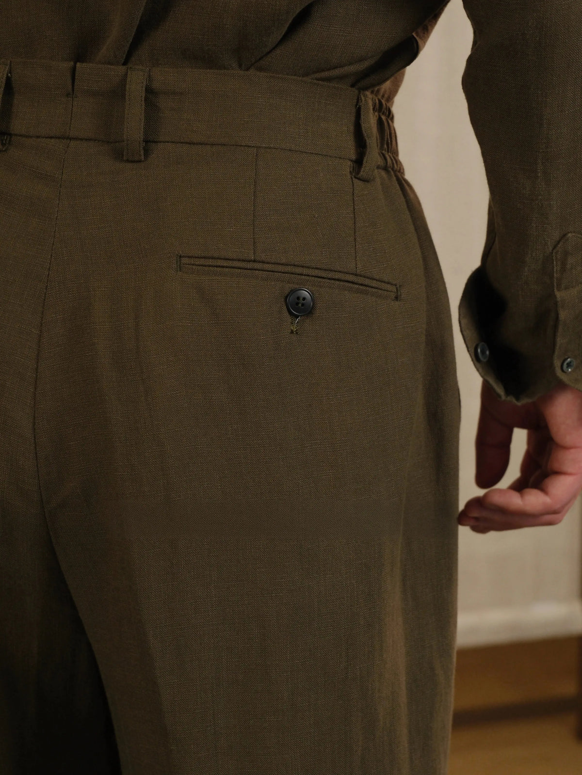 High Waisted Linen Pants