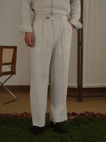 High Waisted Linen Pants