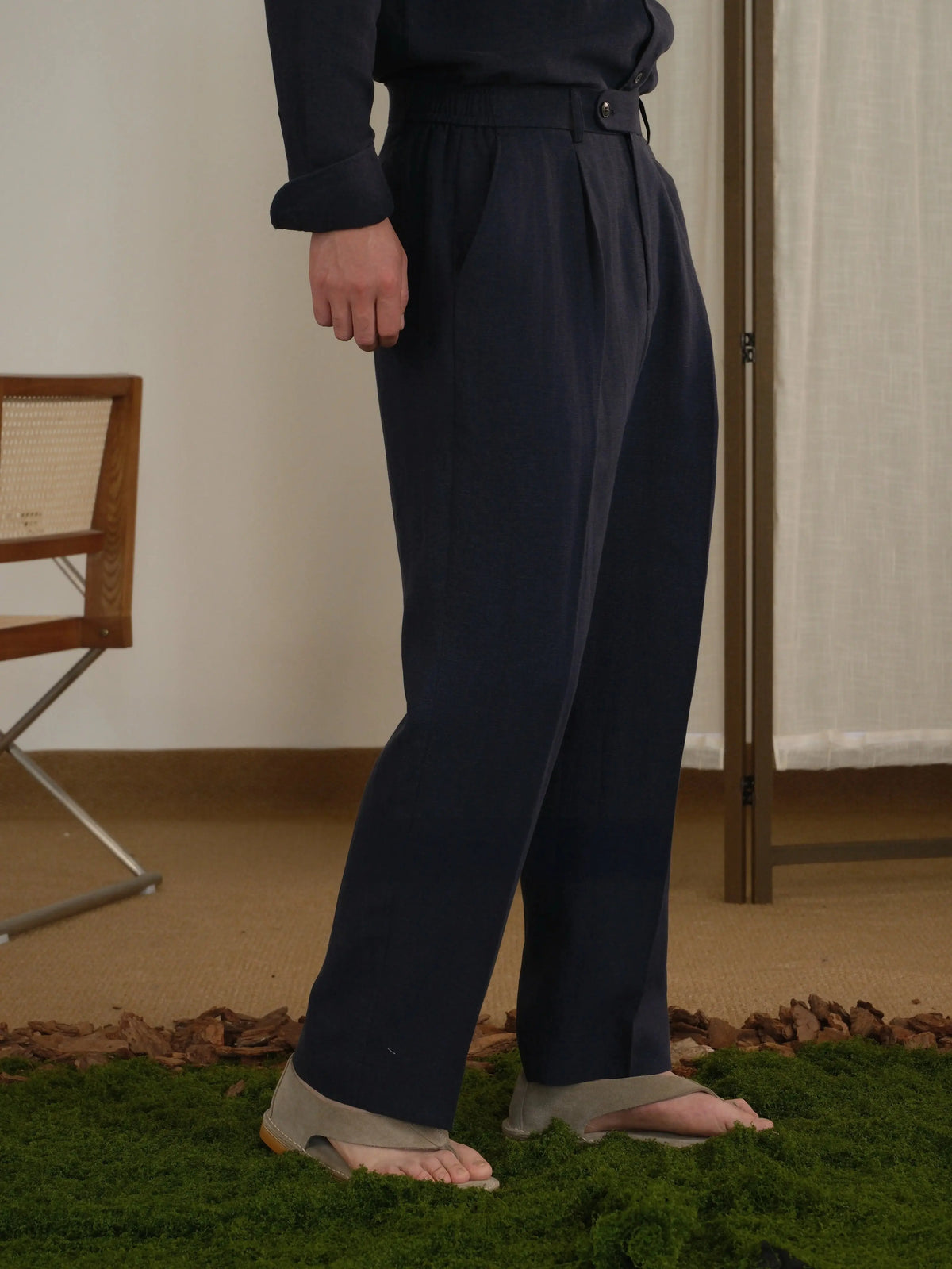 High Waisted Linen Pants