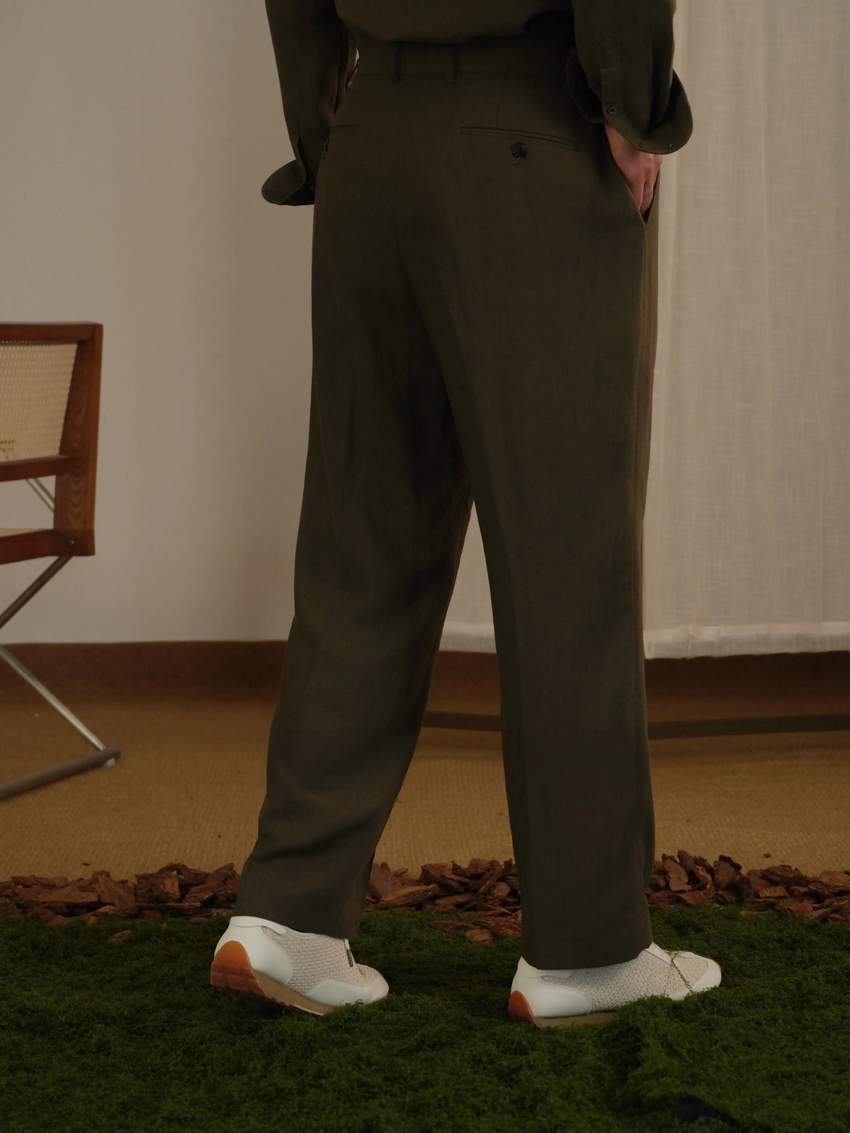 High Waisted Linen Pants