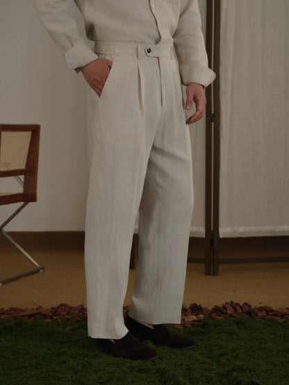 High Waisted Linen Pants