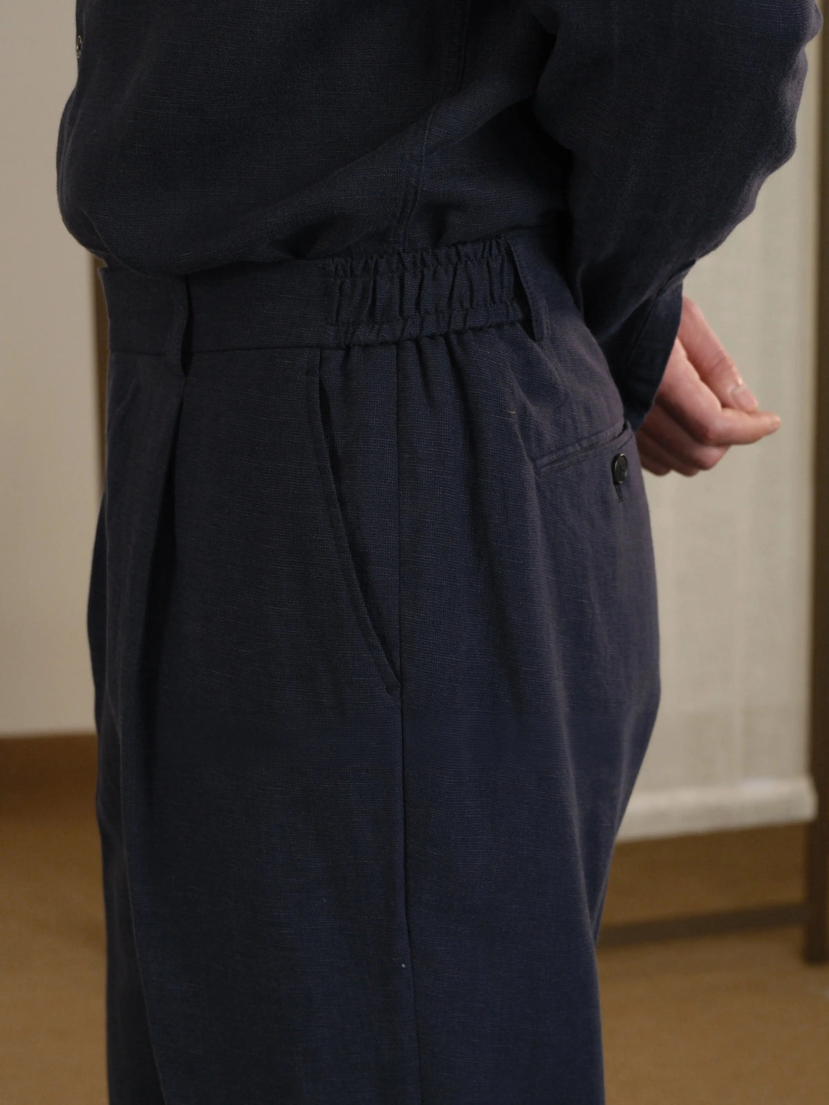 High Waisted Linen Pants