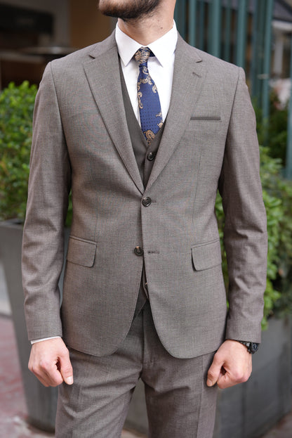 Bitter Brown Italian 3-Piece Suit