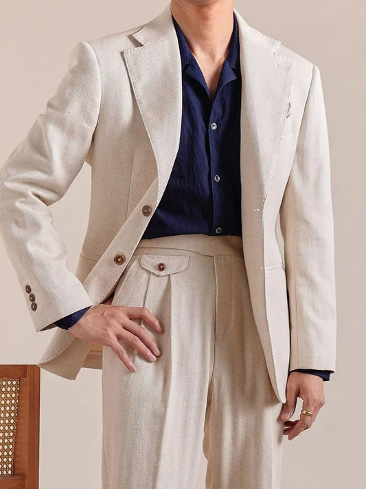 Men's Italian Napoli Breathable Linen Blazer