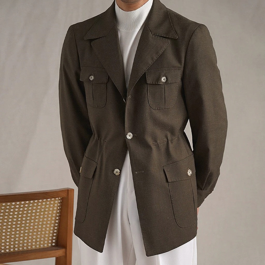 Men's Linen Breathable Hunting Jacket