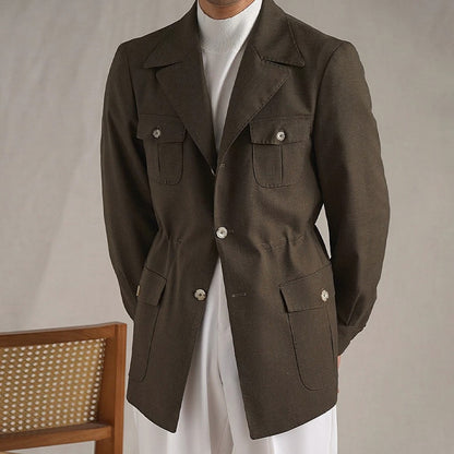 Men's Linen Breathable Hunting Jacket