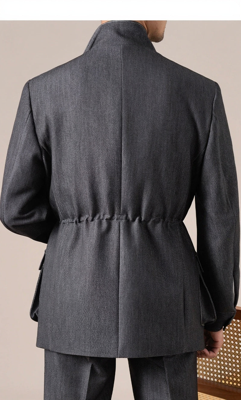 Men's Retro Vintage Denim Hunting Jacket