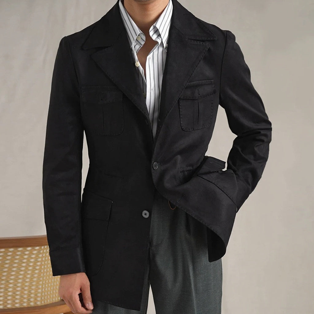 Men's Suede Italian Hunting Jacket