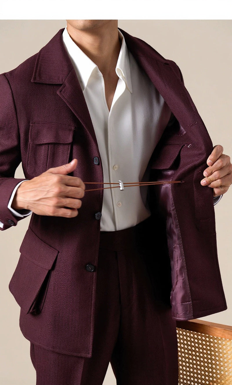 Men's Italian-Style Hunting Retro Jacket