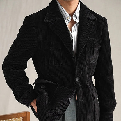 Men's Italian Retro Chenille Fleece Hunting Jacket