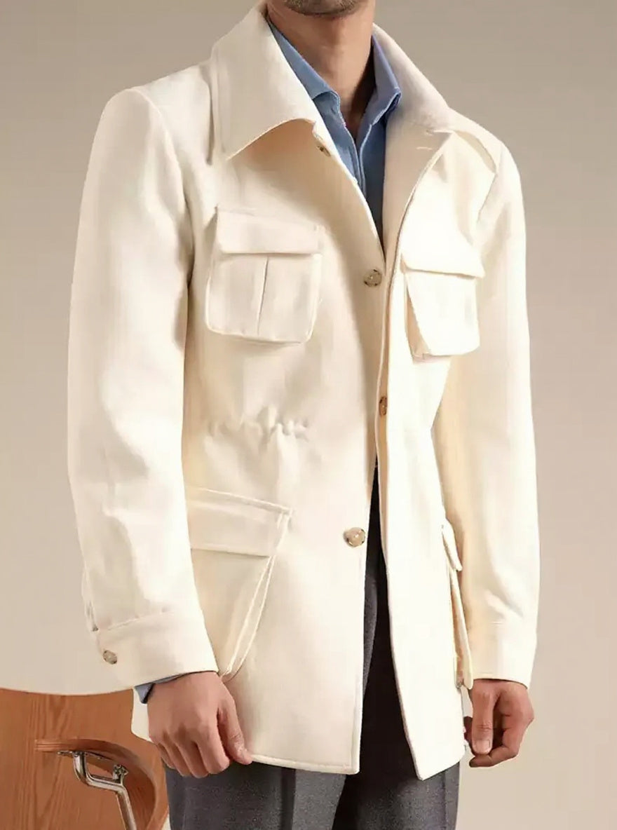 Men’s Chenille Hunting Jacket — Retro Slim Fit Casual Coat