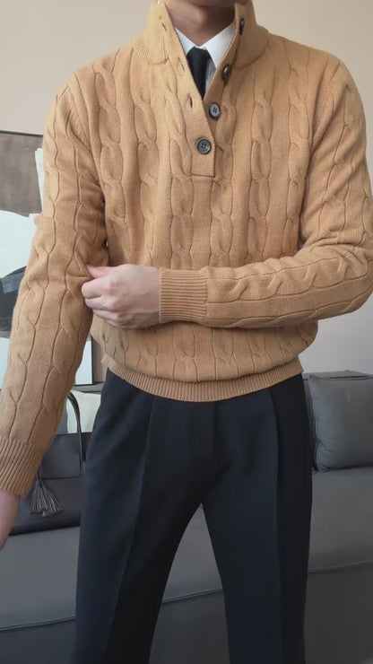 Men’s Relaxed Fit Knit Pullover Sweater