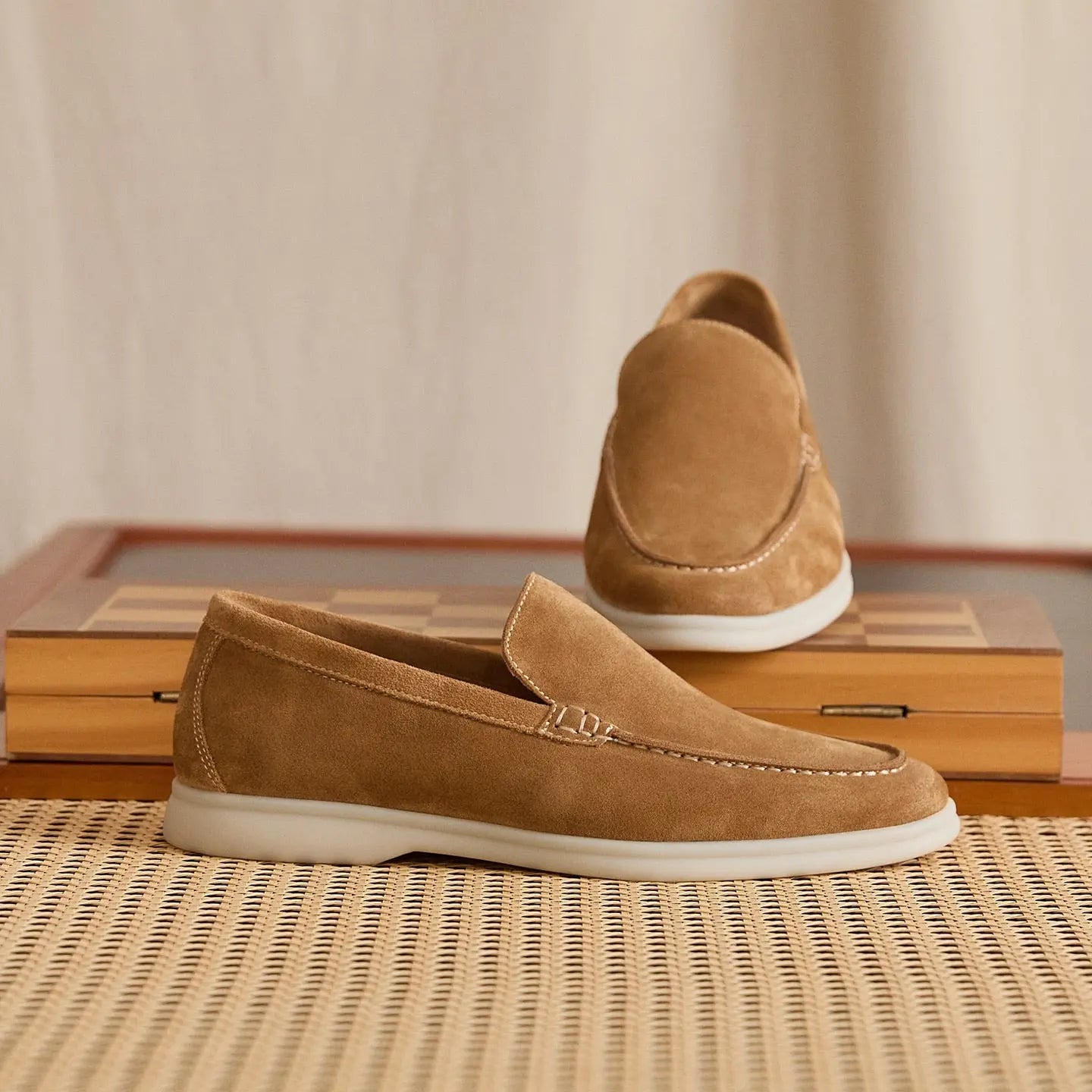 Summer Suede Calfskin Loafers BRABION