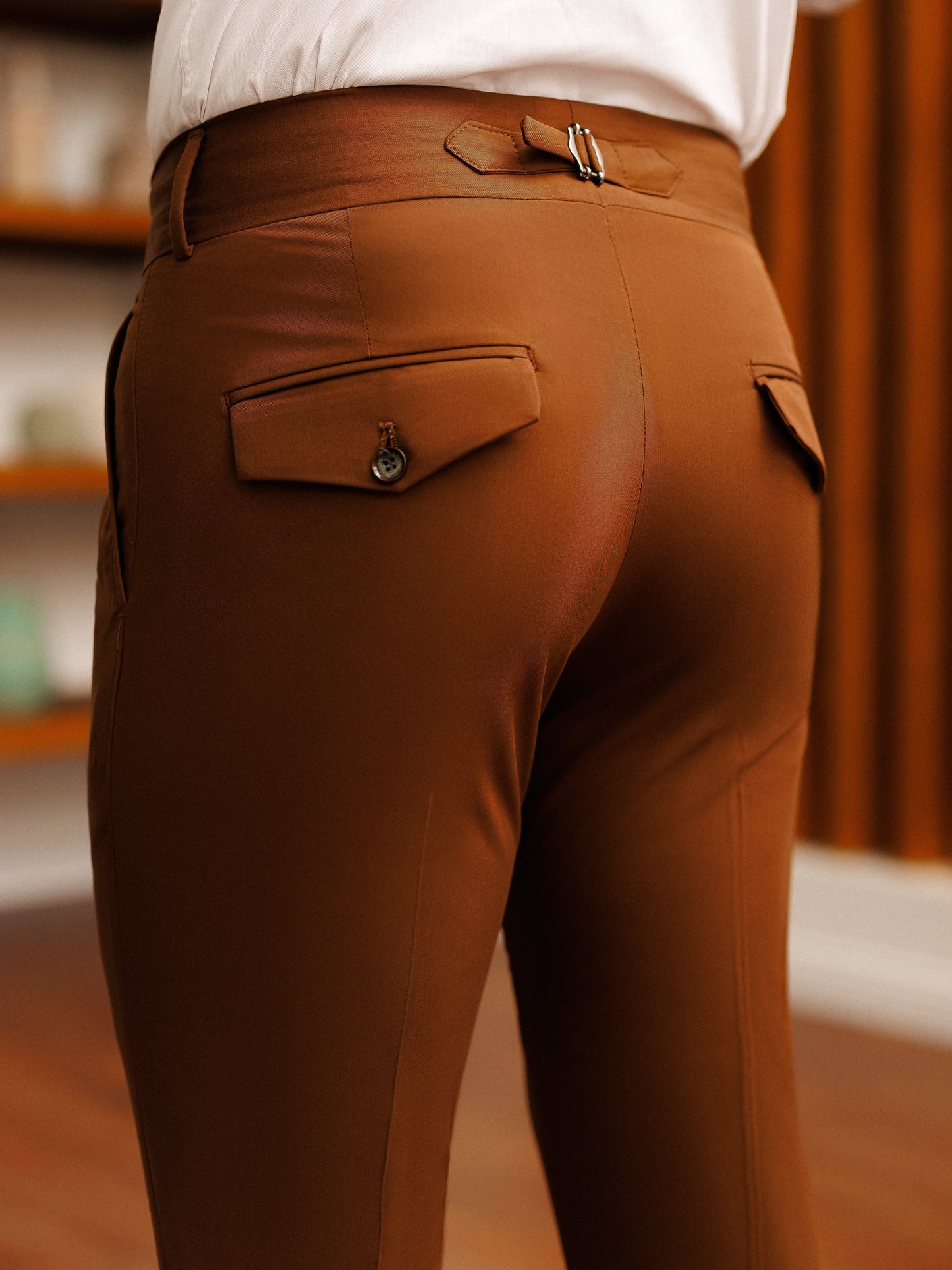 Brown Slim-Fit Pants VIOSSI