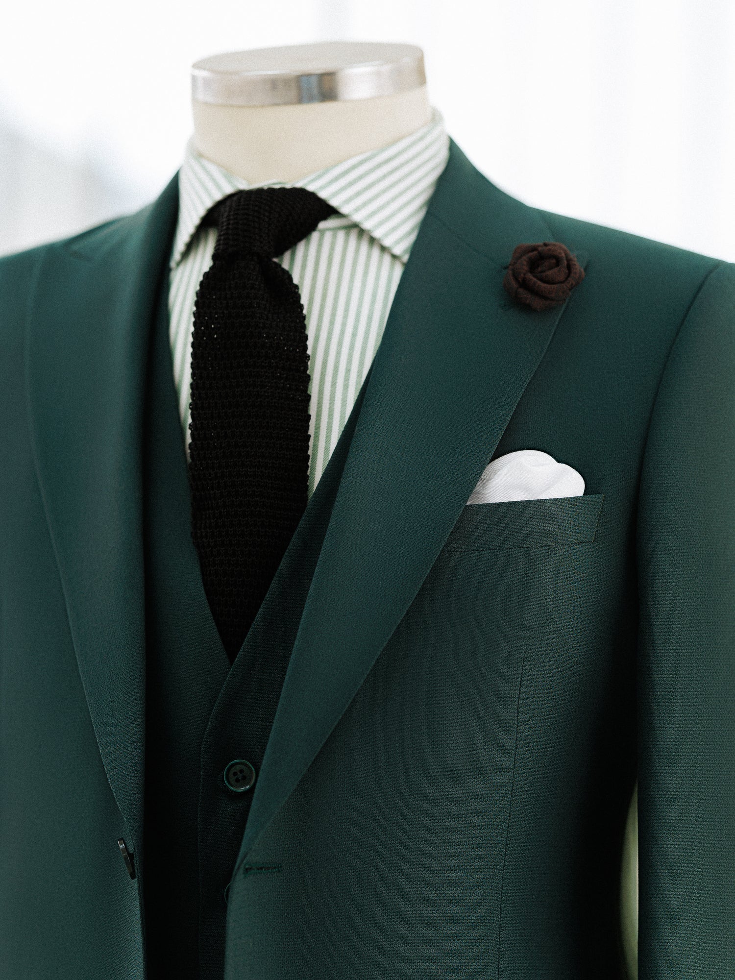 Green Slim-Fit Suit 3-Piece VIOSSI