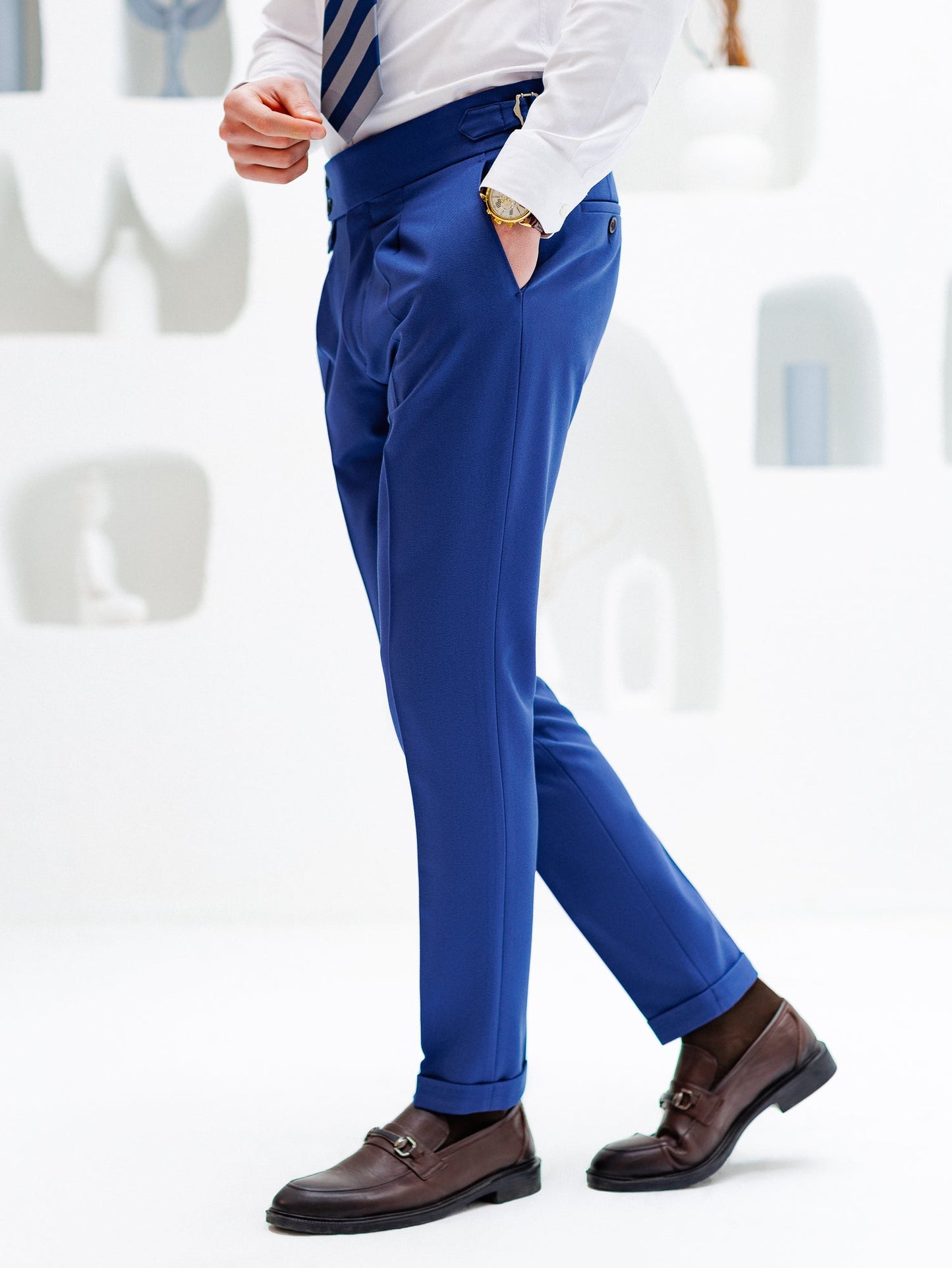 Navy Double Breasted Suit 2-Piece VIOSSI