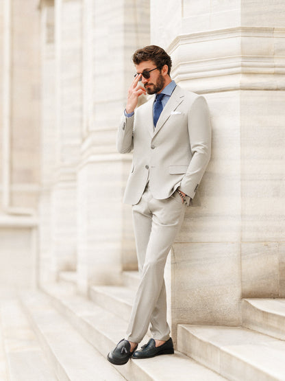 Grey Slim-Fit Suit 3-Piece VIOSSI