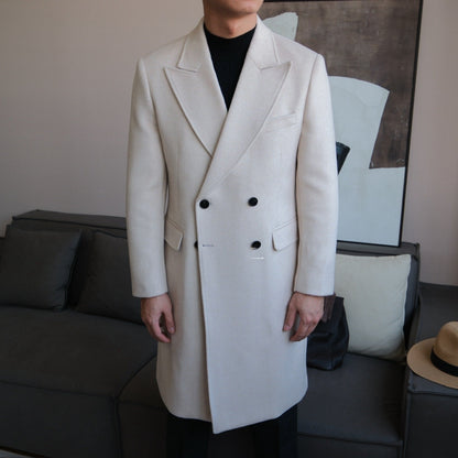 Chesterfield Wool Double-Breasted Overcoat