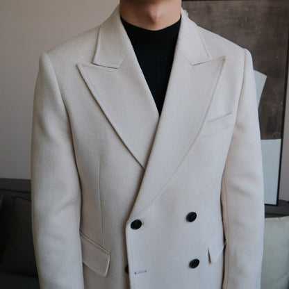 Chesterfield Wool Double-Breasted Overcoat