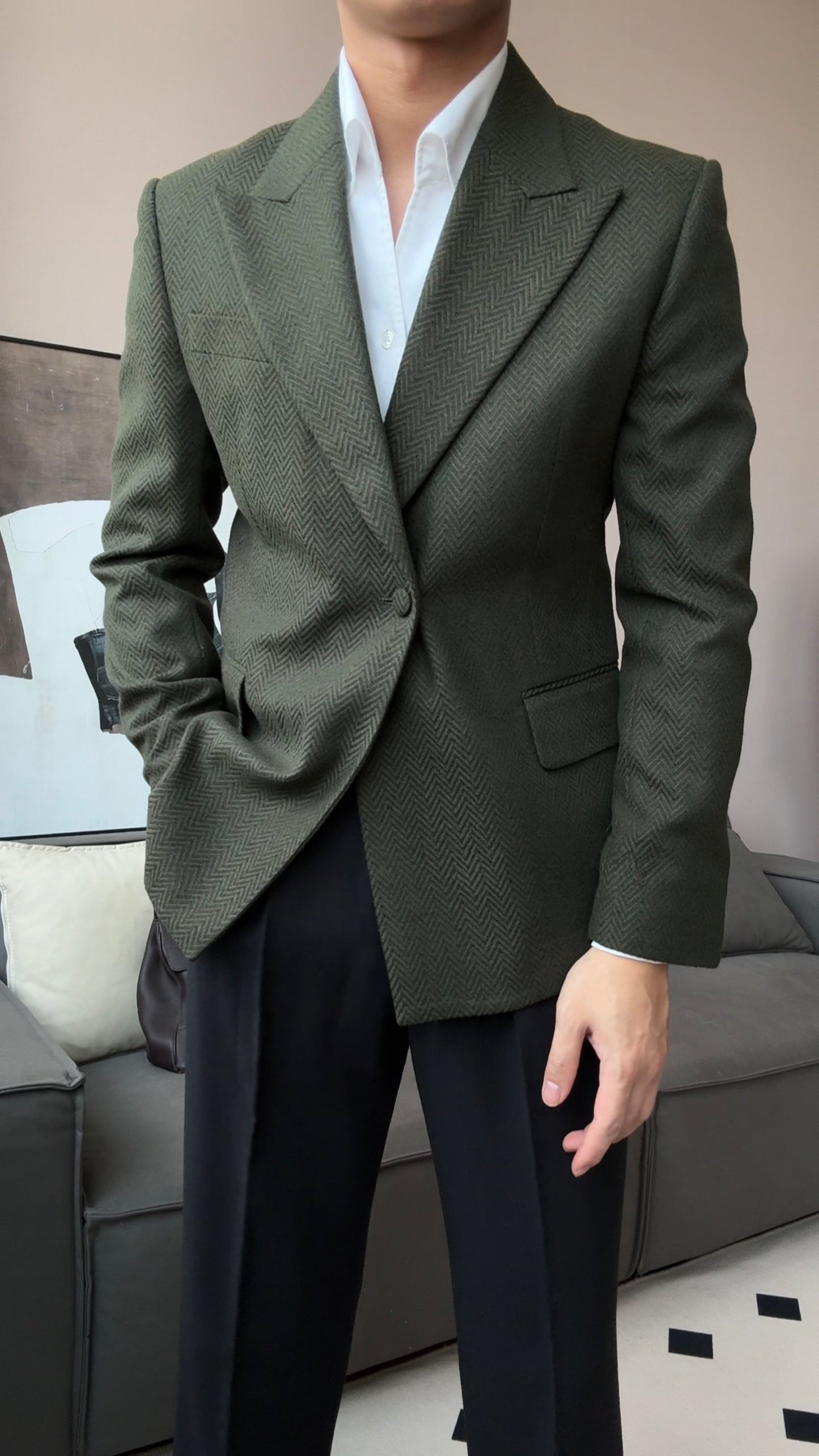 Men’s Cotswolds Herringbone Blazer