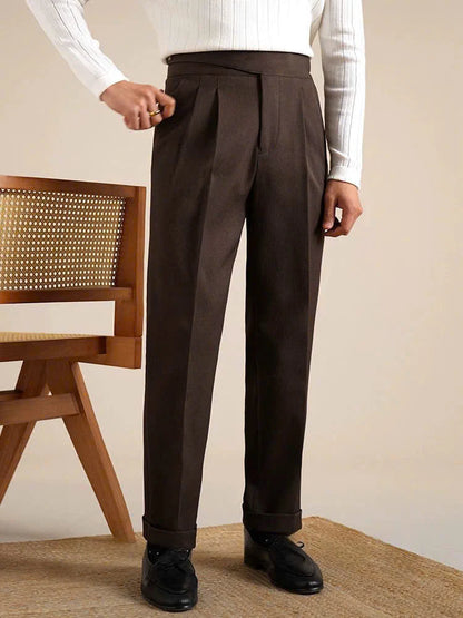 Textured Bologna Gurkha Trousers