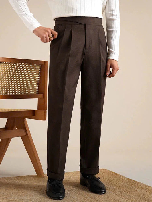 Textured Bologna Gurkha Trousers