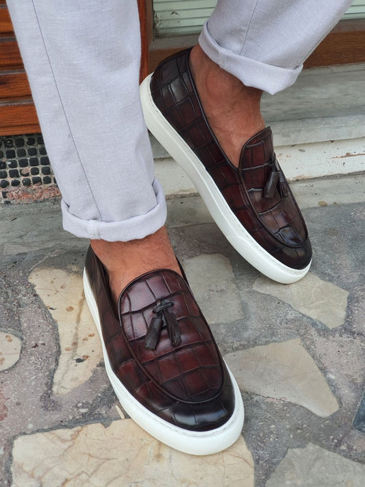 Monteri Brown Tassel Loafers - Sophisticated Leather Footwear