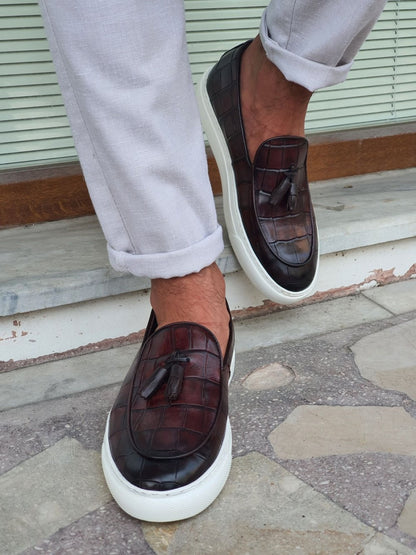 Monteri Brown Tassel Loafers - Sophisticated Leather Footwear