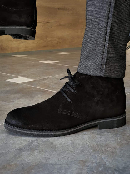 Anchorage Black Suede Chukka Boots - Sophisticated Comfort for Every Occasion