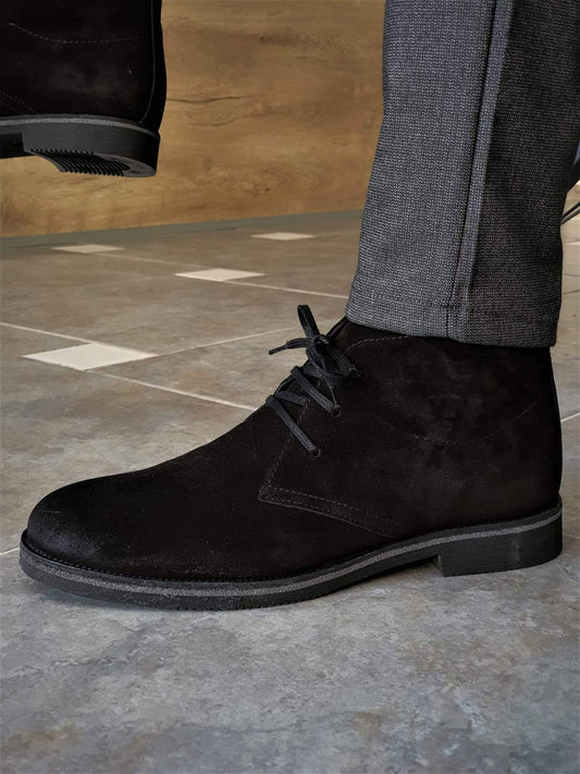Anchorage Black Suede Chukka Boots - Sophisticated Comfort for Every Occasion