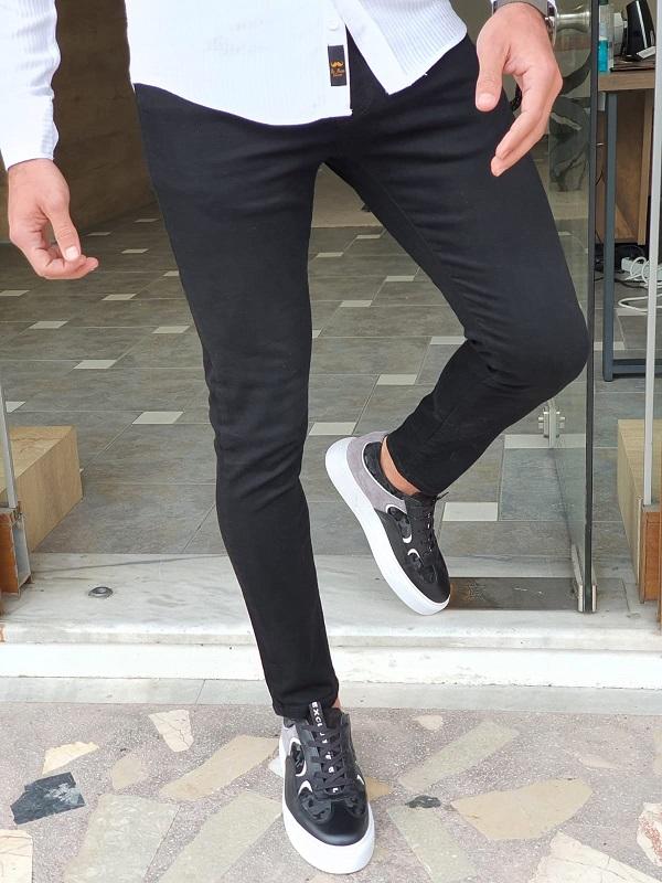 Mantova Black Slim Fit Jeans - Versatile Men's Essential
