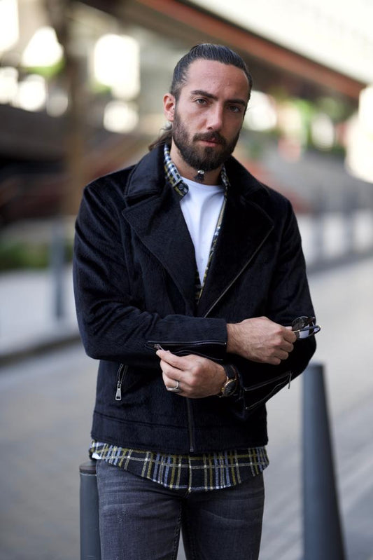 Empire Black Suede Bomber Jacket: The Ultimate Blend of Style and Comfort