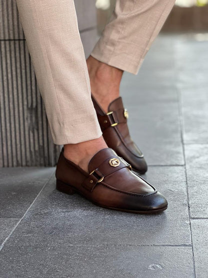 Empire Brown Penny Loafers - Elegant Leather Shoes for Every Occasion