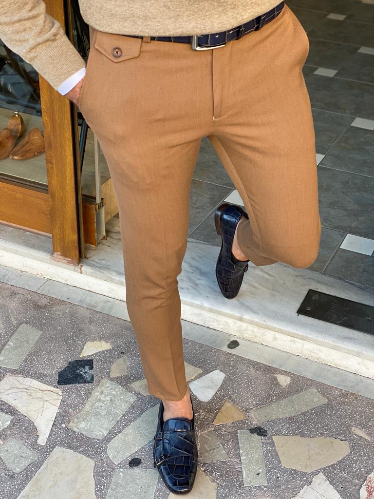 Empire Camel Slim Fit Pants for Every Occasion