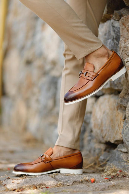 Empire Tan Bit Loafers - Elegant Leather Shoes for Every Occasion