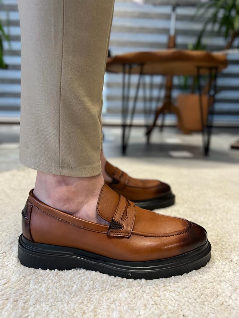 Empire Tan Loafers for Sophisticated Style